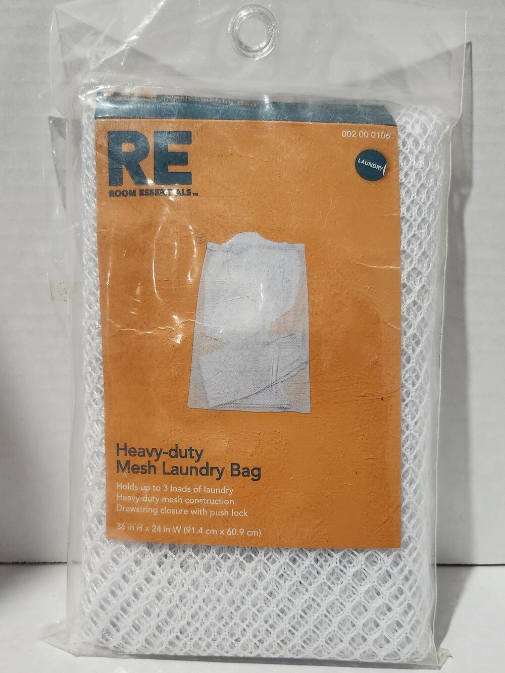 Room Essentials 36"x24" Heavy Duty White Mesh Laundry Bag
